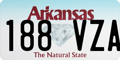 AR license plate 188VZA