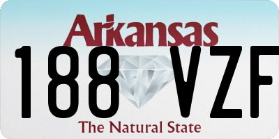 AR license plate 188VZF