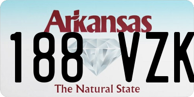 AR license plate 188VZK