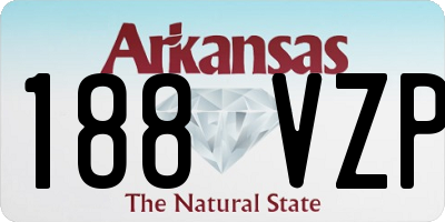 AR license plate 188VZP