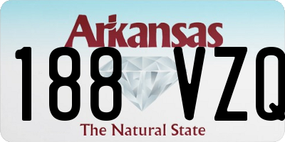 AR license plate 188VZQ