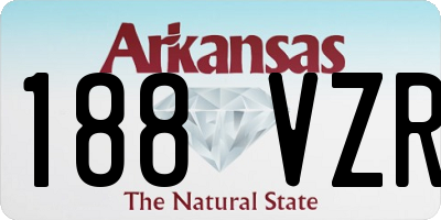 AR license plate 188VZR