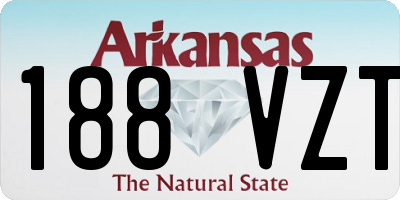 AR license plate 188VZT