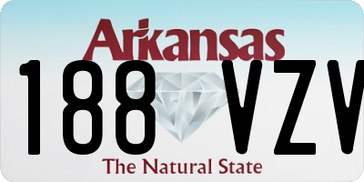AR license plate 188VZV