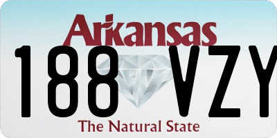 AR license plate 188VZY