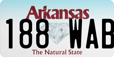 AR license plate 188WAB