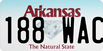 AR license plate 188WAC
