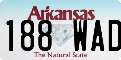 AR license plate 188WAD