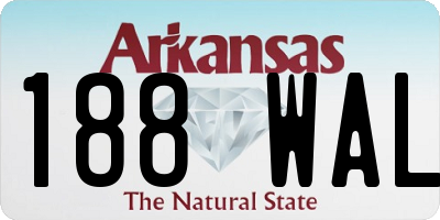AR license plate 188WAL