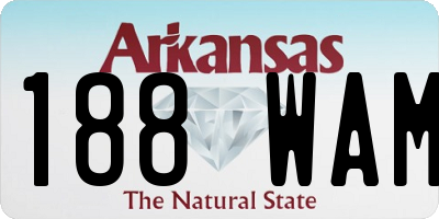 AR license plate 188WAM