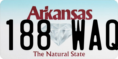 AR license plate 188WAQ