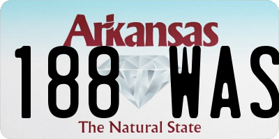 AR license plate 188WAS