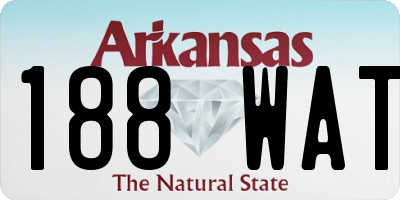 AR license plate 188WAT