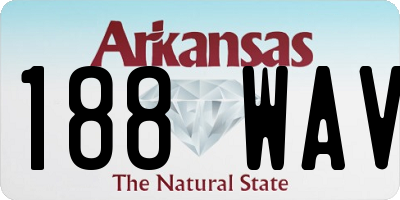 AR license plate 188WAV