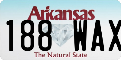AR license plate 188WAX