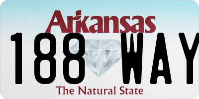AR license plate 188WAY