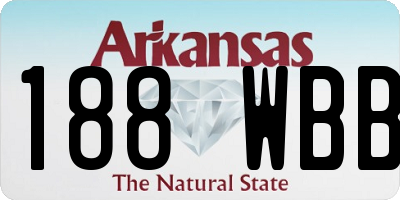 AR license plate 188WBB