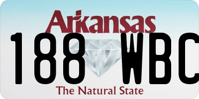 AR license plate 188WBC