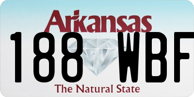 AR license plate 188WBF