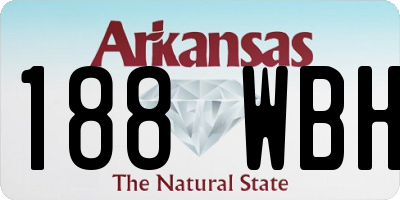 AR license plate 188WBH