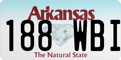 AR license plate 188WBI