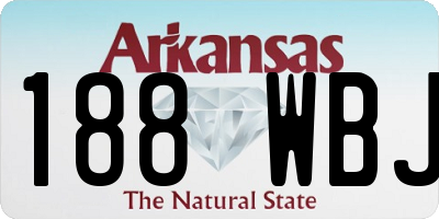 AR license plate 188WBJ