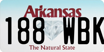 AR license plate 188WBK