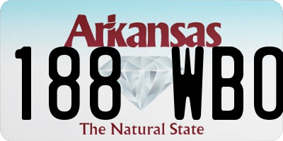 AR license plate 188WBO
