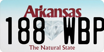 AR license plate 188WBP