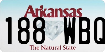 AR license plate 188WBQ