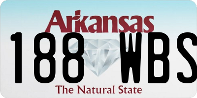 AR license plate 188WBS