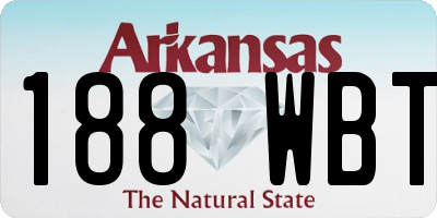 AR license plate 188WBT