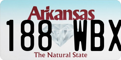 AR license plate 188WBX