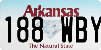 AR license plate 188WBY