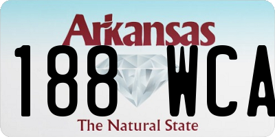 AR license plate 188WCA