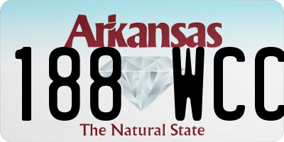 AR license plate 188WCC