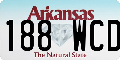 AR license plate 188WCD