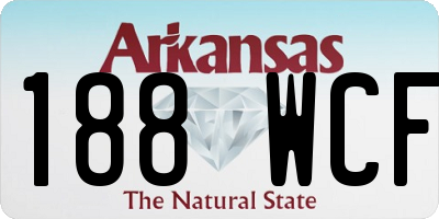 AR license plate 188WCF