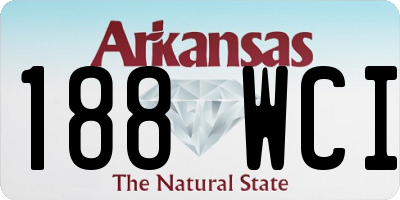 AR license plate 188WCI