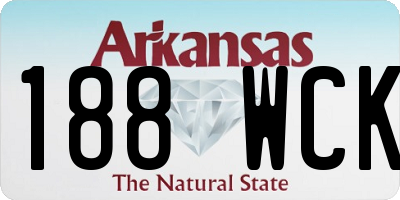 AR license plate 188WCK