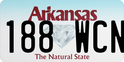AR license plate 188WCN