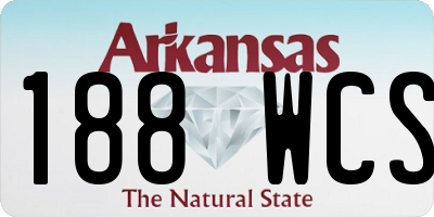 AR license plate 188WCS