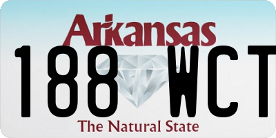 AR license plate 188WCT