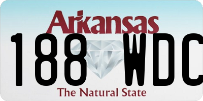 AR license plate 188WDC