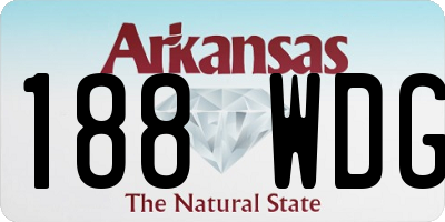 AR license plate 188WDG