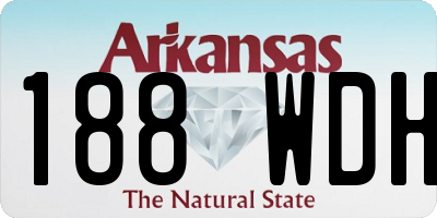 AR license plate 188WDH
