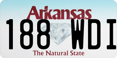 AR license plate 188WDI