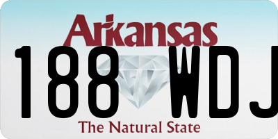 AR license plate 188WDJ