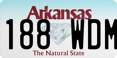 AR license plate 188WDM