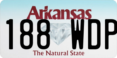 AR license plate 188WDP